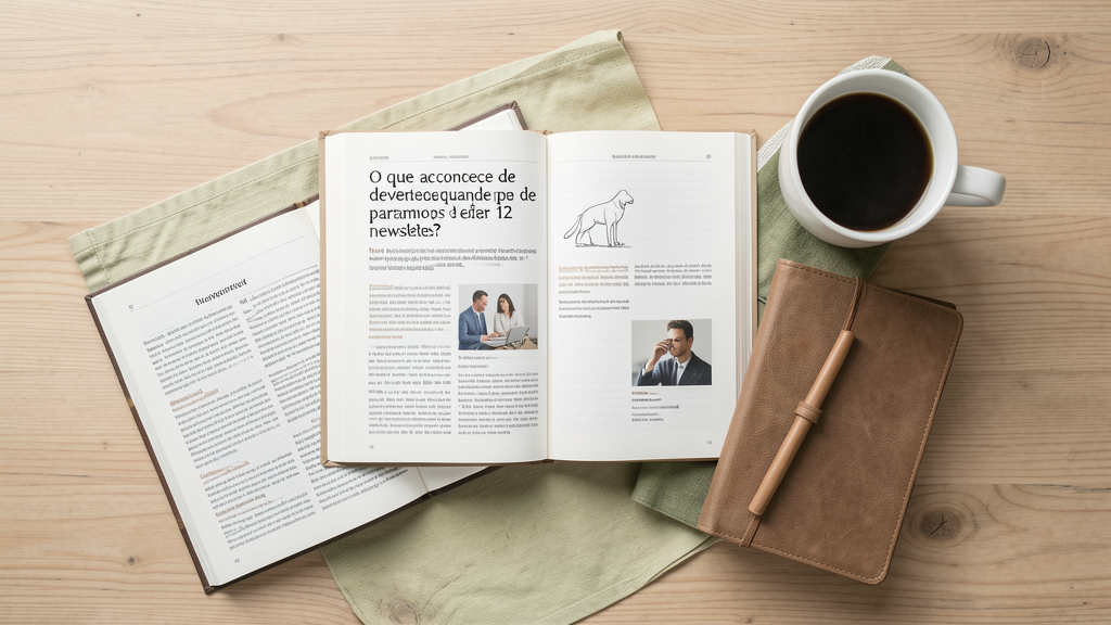 Detalhe fotográfico relacionado a O que acontece de verdade quando paramos de ler 12 newsletters diárias?