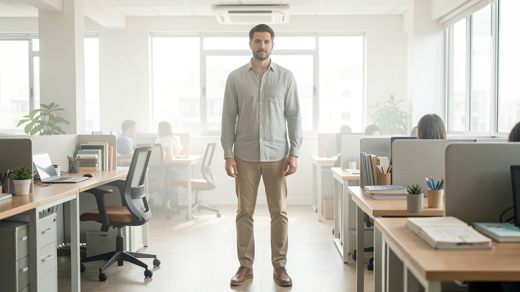 Imagem editorial ilustrando Deep Work em Open Office: Sinalizando foco sem virar o 'chato' da equipe